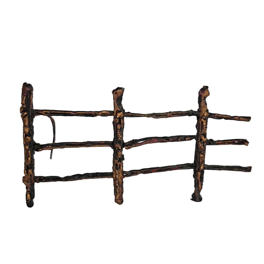 Melted Nails Copper Fence Folk Art Sculpture